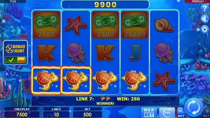 Cash & Crab Bonus Hunt - big win on the reels